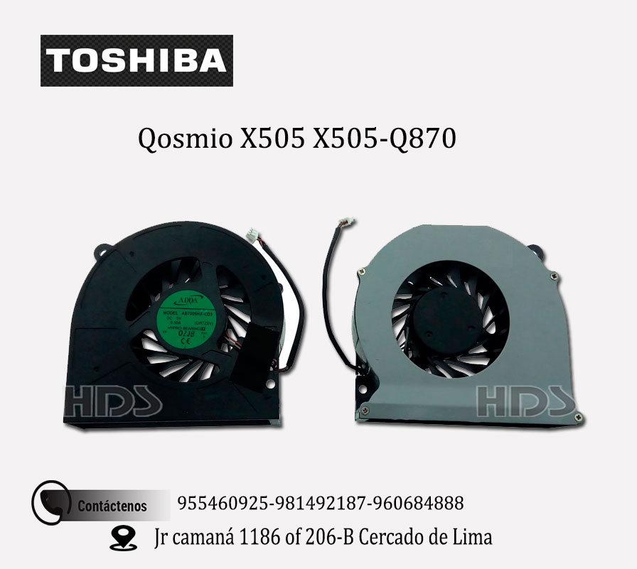 COOLER TOSHIBA QOSMIO X505