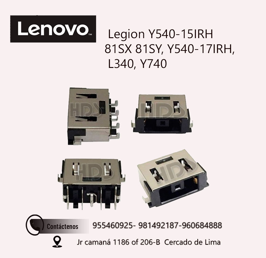 JACK POWER LENOVO USB Legion Y540-15IRH 81SX 81SY