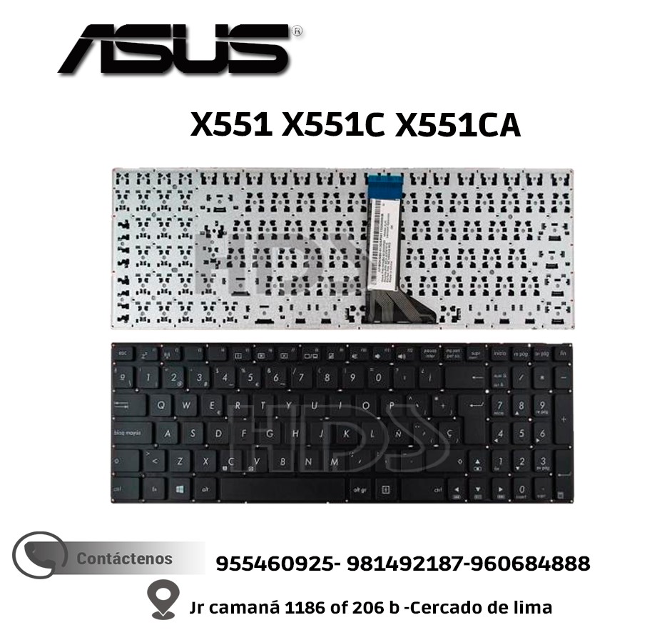 TECLADO PARA LAPTOP ASUS  X551 X551C