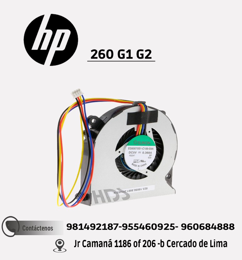 COOLER HP PC 260-G1 , 260-G2