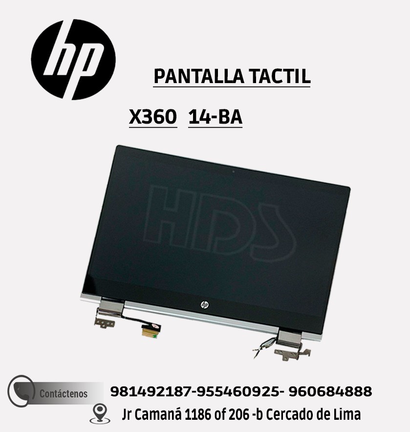 PANTALLA TACTIL HP X360 14-BA COMPLETA